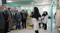 بازدید سرپرست دانشگاه علوم پزشکی بیرجند ازآزمایشگاه مرکز بهداشت و مرکز منتخب کووید19