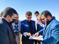 بازدید مسئولین شهرستان از ساختمان در حال احداث دانشکده پرستاری و مامایی قاین